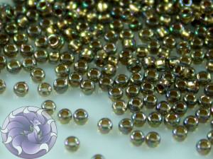 5г Бісер TOHO 15/0 Gold-Lined Rainbow Black Diamond TR-15-999