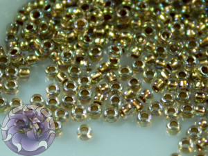 5г Бісер TOHO 15/0 Gold-Lined Rainbow Crystal TR-15-994