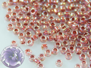 5г Бісер TOHO 15/0 Inside-Color Rainbow Crystal/Sandstone-Lined TR-15-784