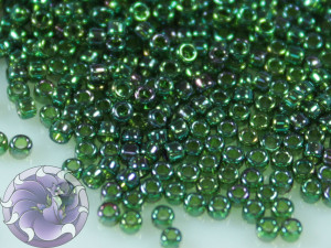 5г Бісер TOHO 15/0 Gold-Lustered Emerald TR-15-322