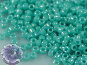 5г Бісер TOHO 15/0 Opaque-Rainbow Turquoise TR-15-413
