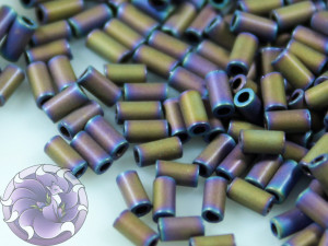 TOHO Стеклярус 5г - Bugle #1 (3mm) : Matte-Color Iris - Purple TB-01-615