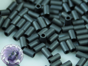 TOHO Стеклярус 5г - Bugle #1 (3mm) : Matte-Color Opaque Gray TB-01-611