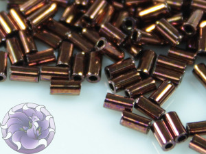 TOHO Стеклярус 5г - Bugle #1 (3mm) : Dk Bronze TB-01-222