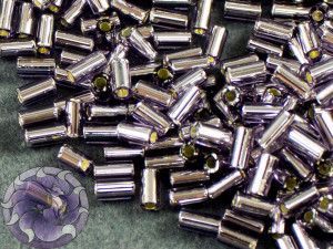 Стеклярус TOHO bugle #1 3мм Silver-Lined Tanzanite