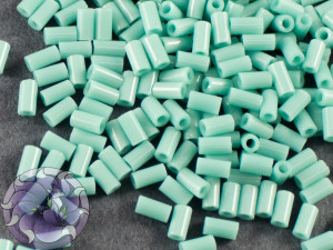 Стеклярус TOHO bugle #1 3мм Opaque Turquoise