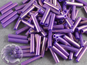 Стеклярус TOHO bugle #3 9мм Higher-Metallic Grape
