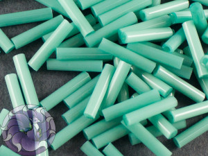 Стеклярус TOHO bugle #3 9мм Opaque Turquoise