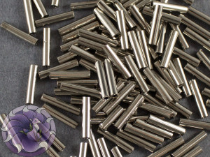 Стеклярус TOHO bugle #3 9мм Nickel