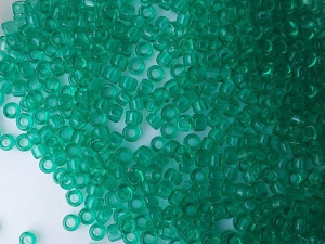 5г Бісер TOHO круглий 15/0 Transparent Beach Glass Green TR-15-72