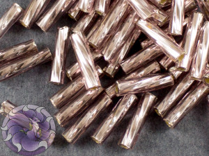 Стеклярус TOHO Twisted Bugle #3 9мм Silver-Lined Lt Amethyst