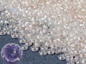 Бісер 5г TOHO- Demi Round 11/0 2.2мм Inside-Color Crystal, Blush-Lined