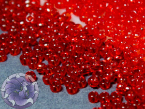 5г Бісер TOHO круглий 15/0 Transparent Siam Ruby