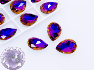 Кристал Крапля 18х13мм скло до 9 колір Violet Blue