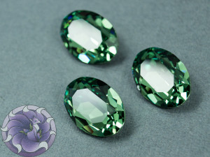 Кристал 4120 Swarovski Овал 18х13мм колір Erinite foiled