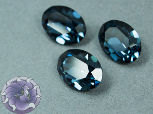 Кристал 4120 Swarovski Овал 18х13мм колір Montana foiled