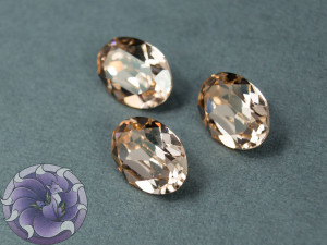 Кристал 4120 Swarovski Овал 14х10мм колір Ligth peach foiled