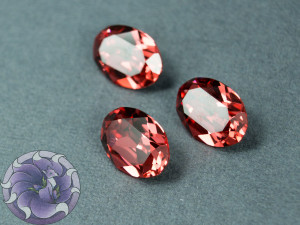 Кристал 4120 Swarovski Овал 14х10мм колір PADPARADSCHA foiled