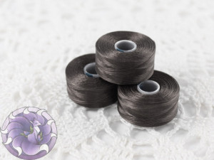 Нитка для бісеру C-LON size AA Charcoal Gray