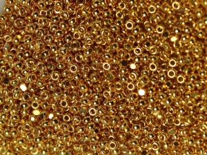 Бісер TOHO Charlotte beads 13/0 Crystal 24kt Gold Plated