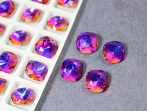 Кристал квадрат 10мм колір Violet Blue