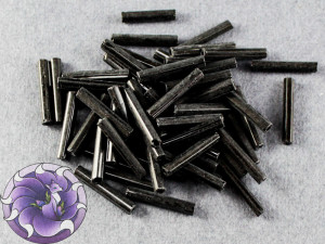 Стеклярус #5 12mm Black Вінтажний Тайвань