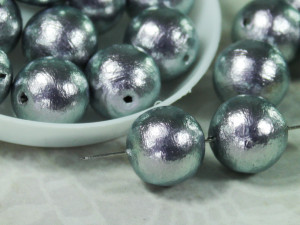 Хлопковий жемчуг Cotton Pearls 12mm Rich Grey Japan