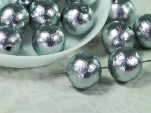 Хлопковий жемчуг Cotton Pearls 10mm Rich Grey Japan
