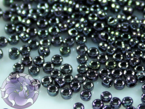 5г Бісер TOHO 15/0 Metallic Amethyst Gun Metal TR-15-90