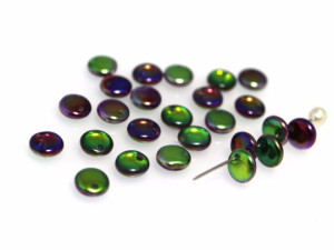 LENTILS 6 MM CRYSTAL MAGIC ORCHID