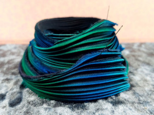 20 см Шовкова Стрічка Шиборі Shibori L264