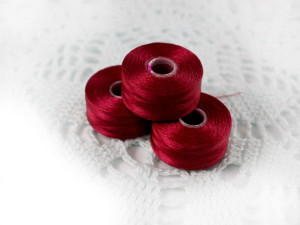 Нитка для бісеру C-LON size AA Red