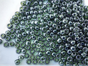 Бісер 5г TOHO Round 11/0 Transparent-Lustered Olivine TR-11-119