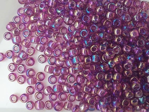 Бісер 5г TOHO Round 11/0 Transparent Rainbow Med Amethyst TR-11-166b