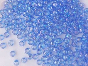 Бісер 5г TOHO Round 11/0 Transparent-Rainbow Lt Sapphire TR-11-168
