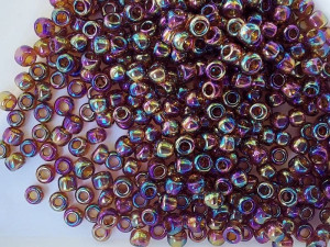 Бісер 5г TOHO Round 11/0 Transparent-Rainbow Smoky Topaz TR-11-177