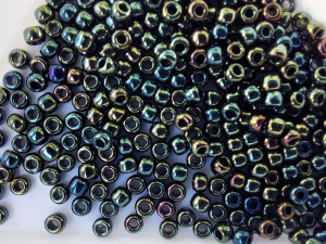 Бісер 5г TOHO Round 11/0 Metallic Iris - Green/Brown TR-11-84