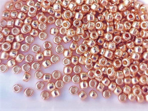 Бісер 5г TOHO Round 11/0 PermaFinish - Galvanized Rose Gold TR-11-PF551